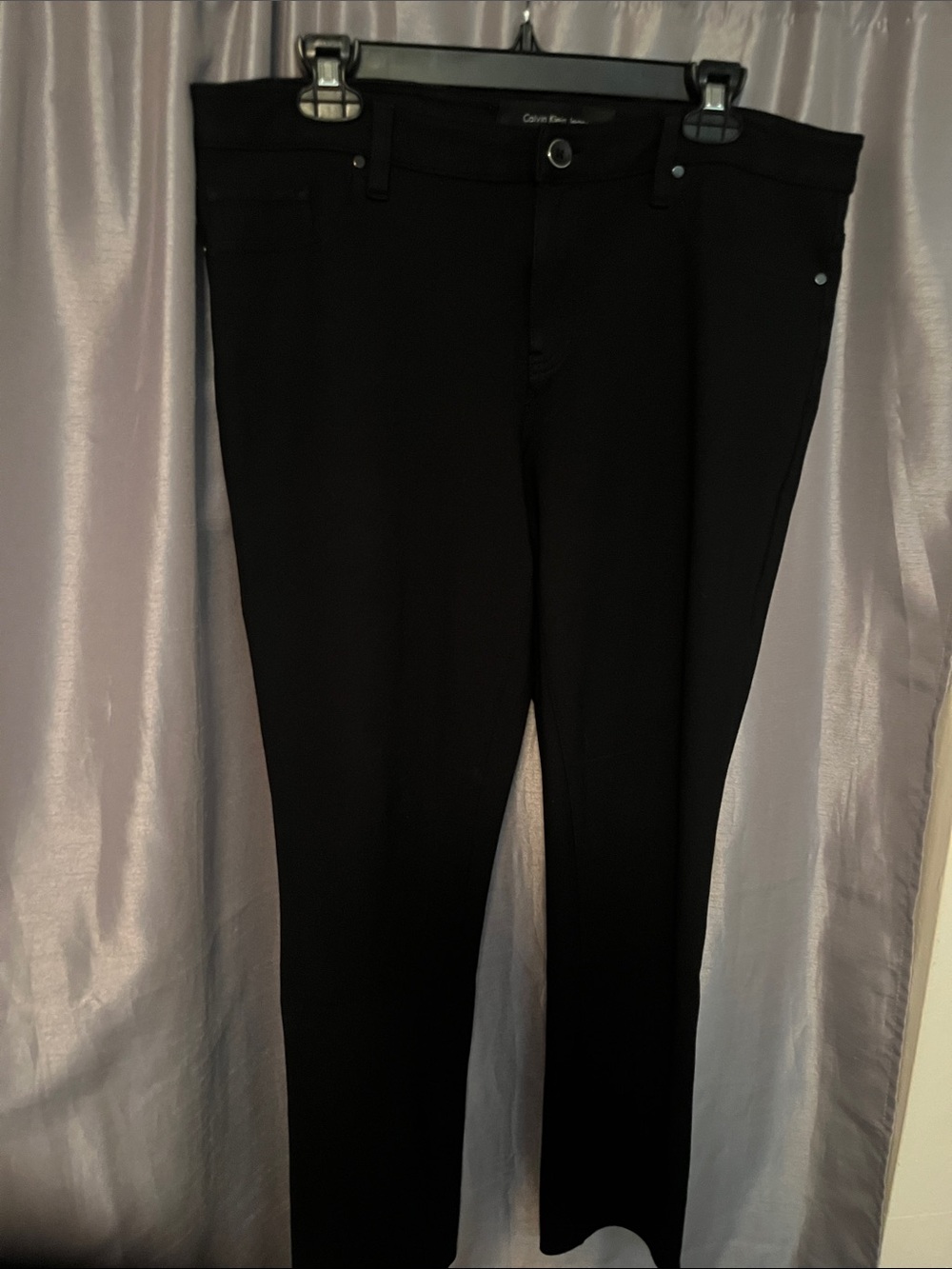 Calvin Klein Women's Skinny Black Ponte Pants